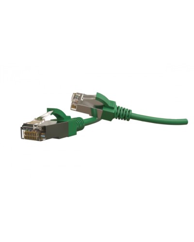 Патч-корд S/FTP Hyperline (PC-LPT-SFTP-RJ45-RJ45-C6-1M-LSZH-GN) в Тюмени Патчкорды (медные) Pintop.ru