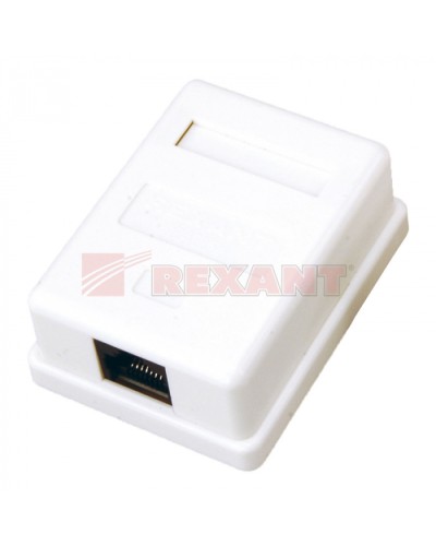 Розетка компьютерная 1xRJ-45 CAT5e (25шт/уп) REXANT 03-0121 в Тюмени Розетки компьютерные и телефонные Pintop.ru