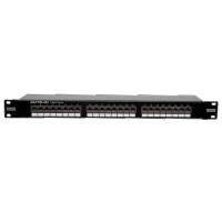Патч-панель 19", 1U, 24 порта RJ45 Eurolan 27B-F5-24BL