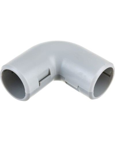 CI16G Угол 90 гр.(2част.), без галогена, для труб D16мм, цвет чёрный (1уп = 50шт) Экопласт (41216-50HF-BL) в Тюмени Повороты, муфты, тройники Pintop.ru