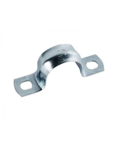 Скоба оцинк. с двумя отверстиями, для трубы D25мм (5шт) Экопласт (43625-5) - Скоба оцинкованная с двумя отверстиями, для трубы D25мм (5шт) Экопласт в Тюмени Держатели, клипсы, скобы Pintop.ru