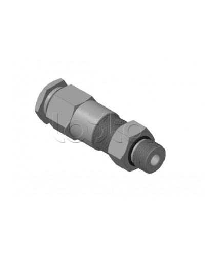 Кабельный ввод для бронированного кабеля с двойным уплотнением, резьбой G1/2, внешним диаметром кабеля D=8-12 мм и проходным диаметром кабеля d=4-8 мм Спектрон КВБ-12/8-2У-М-G1/2 в Тюмени Аксессуары для кабель-канала Pintop.ru