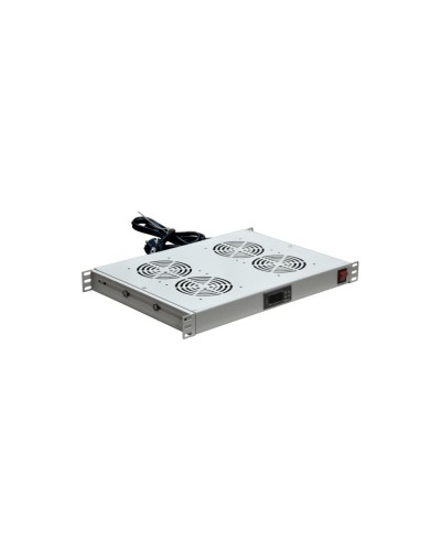 Модуль вентиляторный с термостатом 19 1U с 4-мя вентиляторами REXANT 04-2605 в Тюмени Вентиляторные модули Pintop.ru