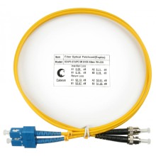 Шнур оптический duplex SC-ST 9/125 sm 1м LSZH Cabeus FOP(d)-9-SC-ST-1m