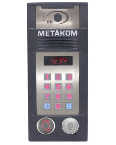 Многоабонентый антивандальный блок вызова со встроенной гибридной видеокамерой Метаком MК2018-RFMFСVH в Тюмени Блоки вызова многоабонентные Pintop.ru