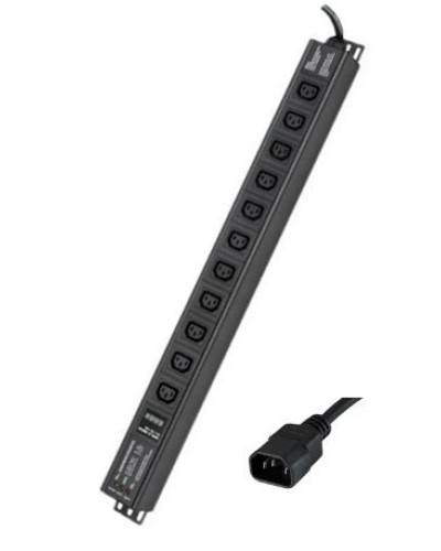 Блок распределения питания вертикальный для 19 шкафов DKC R5VIEC11CDOP в Тюмени Блоки розеток Pintop.ru