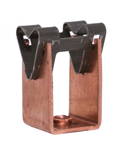 Держатель токоотвода металлический 35мм, L=20мм, Ni/Сu EKF PROxima (lp-d2115-20-cu) в Тюмени Электротехническое оборудование Pintop.ru