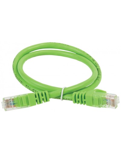 ITK Коммутационный шнур (патч-корд), кат.5Е UTP, 2м, зеленый (PC02-C5EU-2M) в Тюмени Патч-корды и пигтейлы Pintop.ru