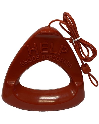 Дополнительная ручка красного цвета со шнуром красного цвета Hostcall MP-060W1 в Тюмени Система оповещения и трансляции Hostcall Pintop.ru