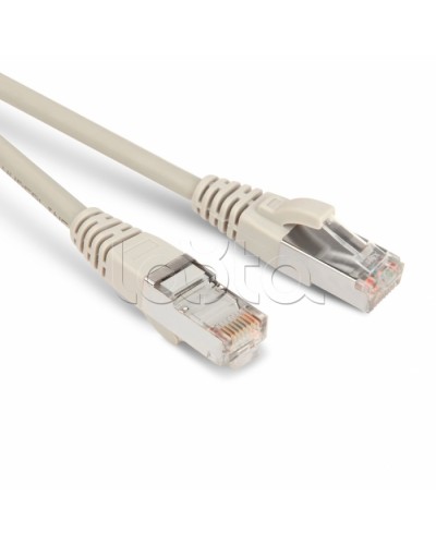 Патч-корд RJ45-RJ45, 4 пары, STP, кат.5е, LSZH (5м) Hyperline PC-LPM-STP-RJ45-RJ45-C5e-5M-LSZH-GY в Тюмени Патчкорды (медные) Pintop.ru