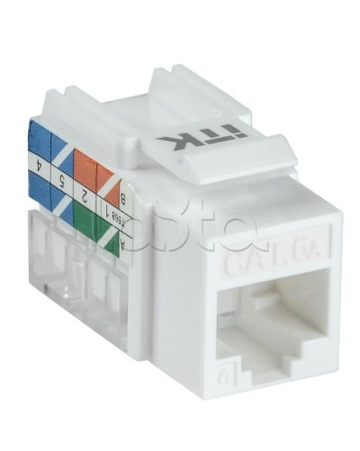 Модуль Keystone Jack кат. 6A UTP 110 IDC 90 град. ITK CS1-1C6AU-11 в Тюмени Модули Keystone Pintop.ru