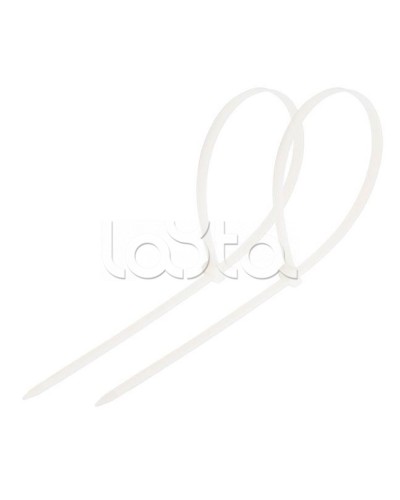 Стяжка нейлоновая неоткрывающаяся, безгалогенная (halogen free) 300x3.6мм, белая (100 шт) в Тюмени Стяжки-хомуты Pintop.ru