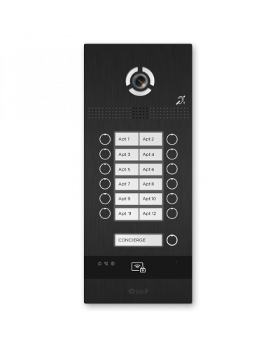 Вызывная панель BAS-IP BI-12FBI BLACK в Тюмени Вызывные видеопанели малоабонентные Pintop.ru