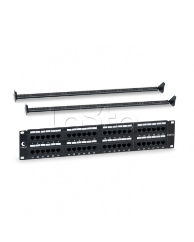 Патч-панель 19, 2U, 48xRJ45 Cabeus PL-48-Cat.5e-Dual IDC в Тюмени Патч панель Pintop.ru