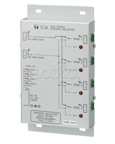 Селектор внешний TOA SS-9001 в Тюмени Системы оповещения и трансляции TOA Pintop.ru