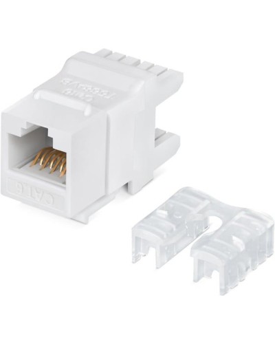 Модуль Keystone Jack RJ-45(8P8C), UTP неэкранированный, CAT 6, тип 180 градусов, белый REXANT PRO 02-0250 в Тюмени Модули Keystone Pintop.ru
