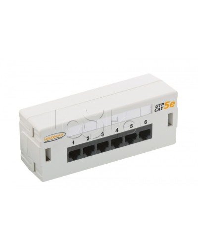 Патч-панель 19, 6xRJ45NIKOMAX (NMC-WP06UD2-GY) в Тюмени Патч панель Pintop.ru