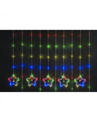 Гирлянда Navigator 95 012 NGF-D035-01 (бахрома звезды и фигурки WW 3*0.6м IP20) в Тюмени Источники света(Лампы) Pintop.ru