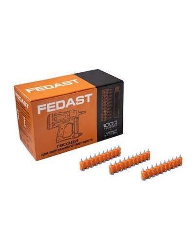 Гвозди 3,0*22 мм для монтажного пистолета с кованым наконечником (1000 шт/уп) FEDAST fd3022mgbp в Тюмени Крепеж: Дюбели, шурупы, саморезы Pintop.ru