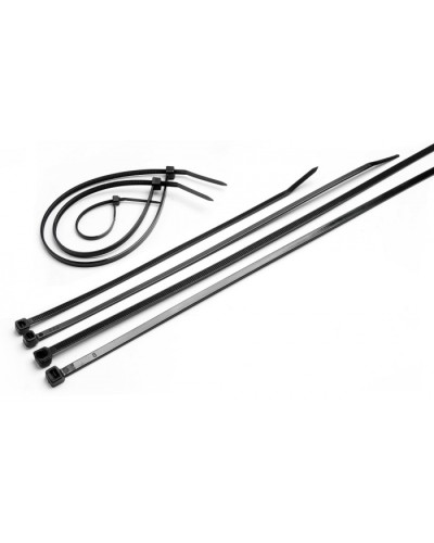 Стяжка нейлоновая неоткрывающаяся, безгалогенная (halogen free), 150x2.5мм, черная (100 шт) Cabeus CTBL-150 в Тюмени Стяжки-хомуты Pintop.ru