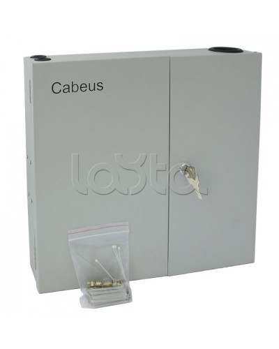 Бокс оптический настенный 19 на 16 SC/2xLC портов Cabeus FO-WL-16SC-K в Тюмени Кросс оптический Pintop.ru