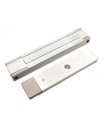 Электромагнитный замок с датчиком состояния двери ALeko ALM-400P (24В серый) в Тюмени Электромагнитные замки Pintop.ru