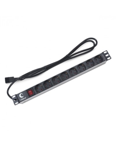 Блок на 8 розеток IEC 320 горизонтальный для 19 шкафов Cabeus (PDU-8P-2IEC) в Тюмени Блоки розеток Pintop.ru