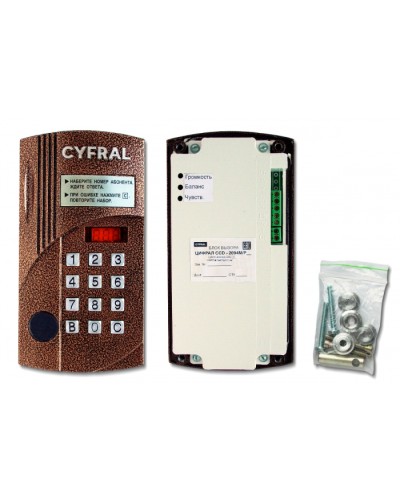 Блок вызова Цифрал Б/В ЦИФРАЛ CCD-2094М/РКVC в Тюмени Вызывные аудиопанели малоабонентные Pintop.ru