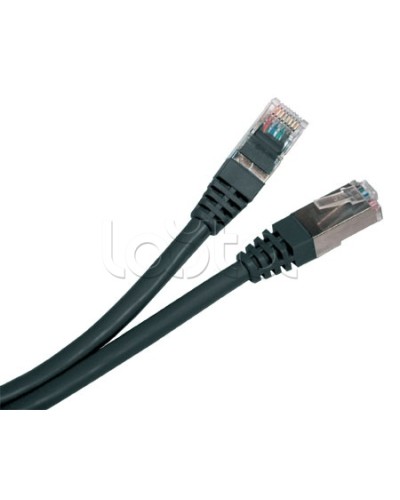 Патч-корд экранированный Hyperline PC-LPM-STP-RJ45-RJ45-C5e-1.5M-LSZH-BK в Тюмени Патчкорды (медные) Pintop.ru