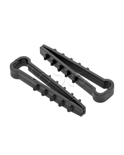 Дюбель-хомут для плоского кабеля (5-8мм) черный (100шт.) EKF PROxima (plc-nccf-5x8b) в Тюмени Крепеж: Дюбели, шурупы, саморезы Pintop.ru