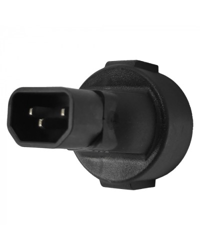 Адаптер переходной, розетка Schuko - вилка C14, 220В, 10А, черный LANMASTER (LAN-PPS/14-BK) в Тюмени Проходные адаптеры и розетки оптические Pintop.ru