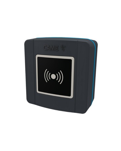 Накладной проксимити-считыватель для карт, брелоков и TAG-капсул Came 806SL-0300 - SELR1BDG, подключаемый к шине CXN с синей подсветкой (протокол Manchester), RAL7024 в Тюмени Считыватели Pintop.ru