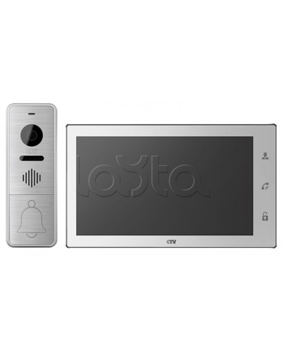 Комплектвидеодомофона CTV-DP4706AHD (белый) в Тюмени Комплекты домофонов Pintop.ru