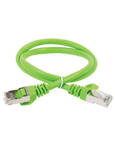 ITK Коммутационный шнур (патч-корд), кат.5Е FTP, 1,5м, зеленый (PC02-C5EF-1M5) в Тюмени Патч-корды и пигтейлы Pintop.ru