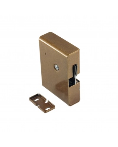 Замок электромеханический с толкателем и датчиком положения двери Promix-SM308.10.1 (коричневый) в Тюмени Электромагнитные замки Pintop.ru