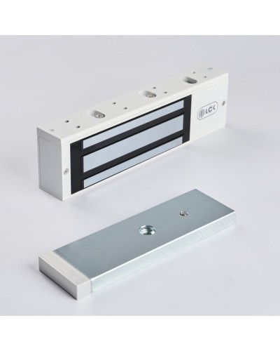 R-Lock RL-EM500-LSW - Электромагнитный замкок, 500кг, DC12/24B, цвет белый, RAL9016(белый), два датчика втроены в корпус замка: датчик Холла и магнито-контактный датчик в Тюмени Электромагнитные замки Pintop.ru