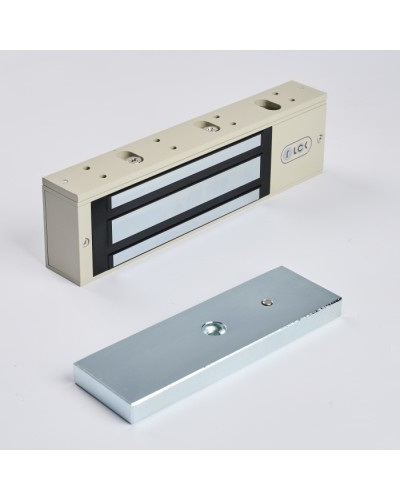 R-Lock RL-EM500-L0G - Электромагнитный замкок, 500кг, DC12/24B, цвет серый, RAL7032 (галечный серый) в Тюмени Электромагнитные замки Pintop.ru