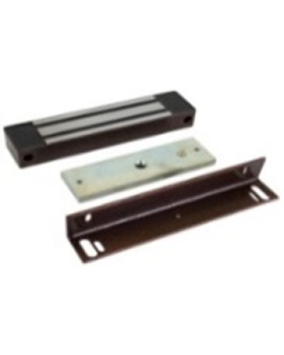 Электромагнитный замок AccordTec ML-400 KB-2 с уголком, цвет коричневый в Тюмени Электромагнитные замки Pintop.ru