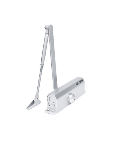 Доводчик NOTEDO DC-160 DA EN1-5, с задержкой закрывания, с рычажной тягой, (белый) (RAL9016) в Тюмени Доводчики Pintop.ru