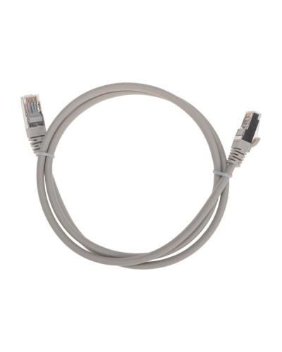 Патч-корд F/UTP, CAT 5e, RJ45-RJ45, 26AWG, LSZH, серый, 1м REXANT 02-0110-1 в Тюмени Патчкорды (медные) Pintop.ru