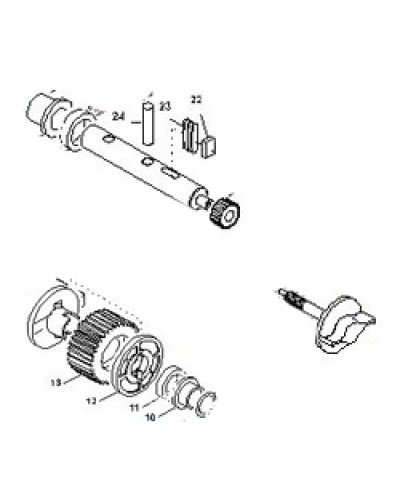 Выходной вал BX-E, BX-E241 Came 119RIBX015 в Тюмени Запчасти для шлагбаумов и автоматики Pintop.ru