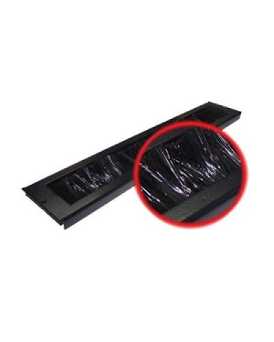 Ввод кабельный щеточный для напольных шкафов Business (черный) TWT TWT-CBB-BP в Тюмени Аксессуары для стоек и шкафов Pintop.ru