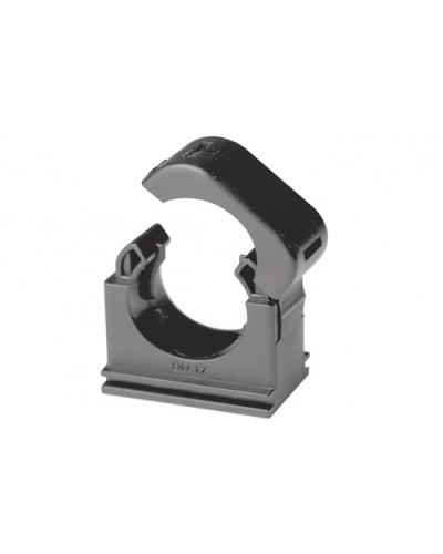 Держатель с крышкой DN 17 мм, полиамид, цвет чёрный (PASW17N) в Тюмени Держатели, клипсы, скобы Pintop.ru