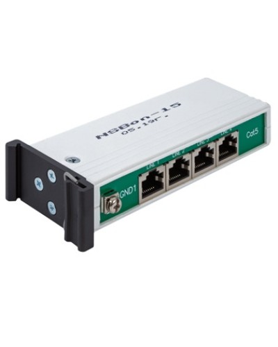 Устройство защиты линий Ethernet 10/100/1000M + PoE, 4 порта. EveryPro 4-Cat5P, патч-корд 4 шт. NSGate NSBon-15 в Тюмени Устройства защиты от перенапряжений Pintop.ru