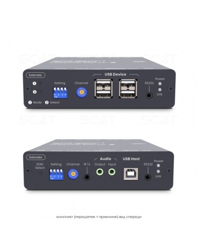 HDMI KVM удлинитель сигнала HDMI SC&T HKM01-4K6G в Тюмени Видеоусилители, Модуляторы, Делители Pintop.ru