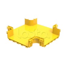 Ответвитель крестообразный пластиковый оптического лотка Hyperline FBTR-360-CRS