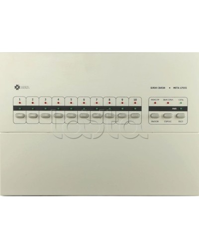 Блок связи на 10 каналов МЕТА 17555 в Тюмени Система оповещения и трансляции Мета Pintop.ru