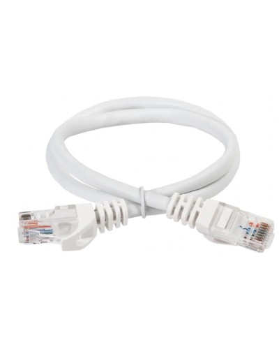 ITK Коммутационный шнур (патч-корд) кат.5Е UTP 5м белый (PC08-C5EU-5M) в Тюмени Патч-корды и пигтейлы Pintop.ru