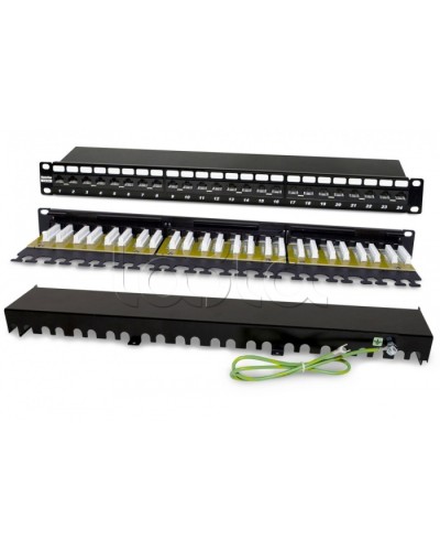 Патч-панель Hyperline PP2-19-24-8P8C-C6A-110D в Тюмени Патч панель Pintop.ru