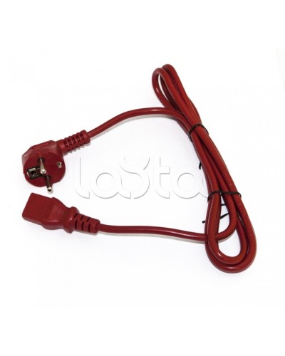 Кабель питания компьютера Hyperline PWC-IEC13-SHM-1.8-RD в Тюмени Патч-корды и пигтейлы Pintop.ru